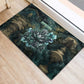 Nefertem Rubber Doormat Primordial Bloom Lotus Mystical Lion Cosmic Egyptian
