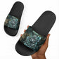 Nefertem Slide Sandals Primordial Bloom Lotus Mystical Lion Cosmic Egyptian