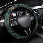 Nefertem Steering Wheel Cover Primordial Bloom Lotus Mystical Lion Cosmic Egyptian