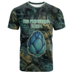 Nefertem T shirt Primordial Bloom Lotus Mystical Lion Cosmic Egyptian