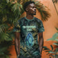 Nefertem T shirt Primordial Bloom Lotus Mystical Lion Cosmic Egyptian