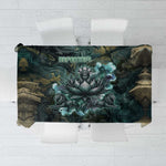 Nefertem Tablecloth Primordial Bloom Lotus Mystical Lion Cosmic Egyptian