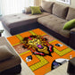 Swaziland Eswatini Area Rug Lion Shield and Leopard Print Tribal Design