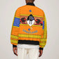 Swaziland Eswatini Bomber Jacket Lion Shield and Leopard Print Tribal Design