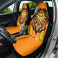 Swaziland Eswatini Car Seat Cover Lion Shield and Leopard Print Tribal Design