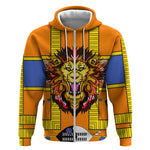 Swaziland Eswatini Zip Hoodie Lion Shield and Leopard Print Tribal Design