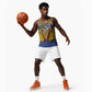 Swaziland Eswatini Basketball Jersey Coat of Arms Lion Elephant Shield Leopard Print Design TS04