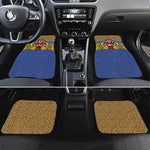 Swaziland Eswatini Car Mats Coat of Arms Lion Elephant Shield Leopard Print Design