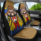 Swaziland Eswatini Car Seat Cover Coat of Arms Lion Elephant Shield Leopard Print Design