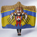 Swaziland Eswatini Hooded Blanket Coat of Arms Lion Elephant Shield Leopard Print Design