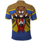 Swaziland Eswatini Polo Shirt Coat of Arms Lion Elephant Shield Leopard Print Design