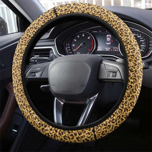 Swaziland Eswatini Steering Wheel Cover Coat of Arms Lion Elephant Shield Leopard Print Design