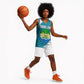 Sierra Leone Crest Basketball Jersey with National Coat of Arms and Flag Colors TS04