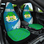 Sierra Leone Crest Car Seat Cover with National Coat of Arms and Flag Colors