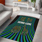 Sierra Leone Area Rug - Tribal Animal Pattern Featuring Lion Elephant Giraffe and Monkey
