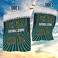 Sierra Leone Garden Flag - Tribal Animal Pattern Featuring Lion Elephant Giraffe and Monkey