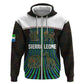 Sierra Leone Hoodie - Tribal Animal Pattern Featuring Lion Elephant Giraffe and Monkey