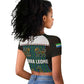 Sierra Leone Raglan Cropped T shirt - Tribal Animal Pattern Featuring Lion Elephant Giraffe and Monkey