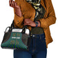 Sierra Leone Shoulder Handbag - Tribal Animal Pattern Featuring Lion Elephant Giraffe and Monkey