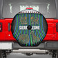 Sierra Leone Spare Tire Cover - Tribal Animal Pattern Featuring Lion Elephant Giraffe and Monkey