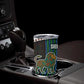 Sierra Leone Tumbler Cup - Tribal Animal Pattern Featuring Lion Elephant Giraffe and Monkey