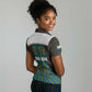 Sierra Leone Women Polo Shirt - Tribal Animal Pattern Featuring Lion Elephant Giraffe and Monkey