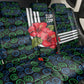 Sierra Leone Back Car Seat Cover Red Hibiscus Floral Design