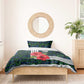 Sierra Leone Bedding Set Red Hibiscus Floral Design