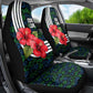 Sierra Leone Car Seat Cover Red Hibiscus Floral Design
