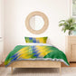 Gabon Flag Bedding Set - National Coat of Arms and Vertical Design