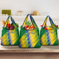 Gabon Flag Grocery Bag - National Coat of Arms and Vertical Design