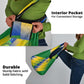 Gabon Flag Grocery Bag - National Coat of Arms and Vertical Design