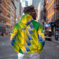 Gabon Flag Hoodie - National Coat of Arms and Vertical Design
