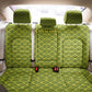 Gabon Tribal Pattern Back Car Seat Cover - National Flag Colors and Bold Text Design