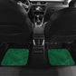 Gabon Car Mats - Black Panther Graphic and Hibiscus Flower Design in National Colors
