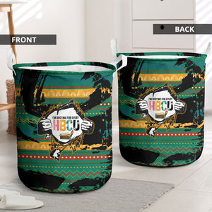 Rooting For Every HBCU Laundry Basket Pan African Kente Pattern - History And Knowledge Torch