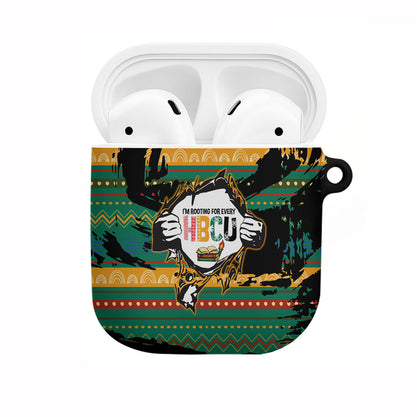 Rooting For Every HBCU AirPods Case Pan African Kente Pattern - History And Knowledge Torch