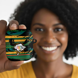 Rooting For Every HBCU AirPods Case Pan African Kente Pattern - History And Knowledge Torch
