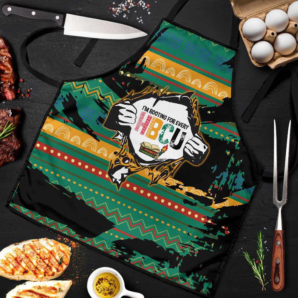 Rooting For Every HBCU Apron Pan African Kente Pattern - History And Knowledge Torch