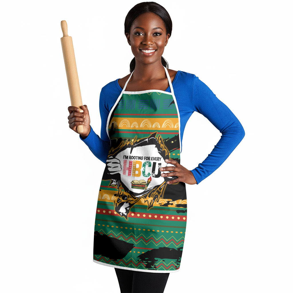 Rooting For Every HBCU Apron Pan African Kente Pattern - History And Knowledge Torch