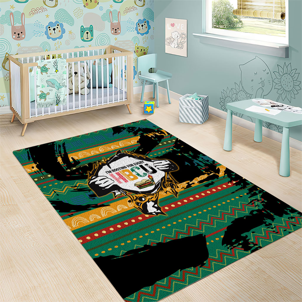 Rooting For Every HBCU Area Rug Pan African Kente Pattern - History And Knowledge Torch