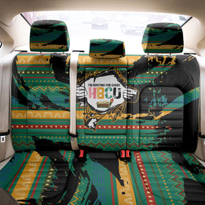 Rooting For Every HBCU Back Car Seat Cover Pan African Kente Pattern - History And Knowledge Torch