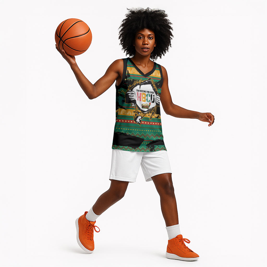 Rooting For Every HBCU Basketball Jersey Pan African Kente Pattern - History And Knowledge Torch