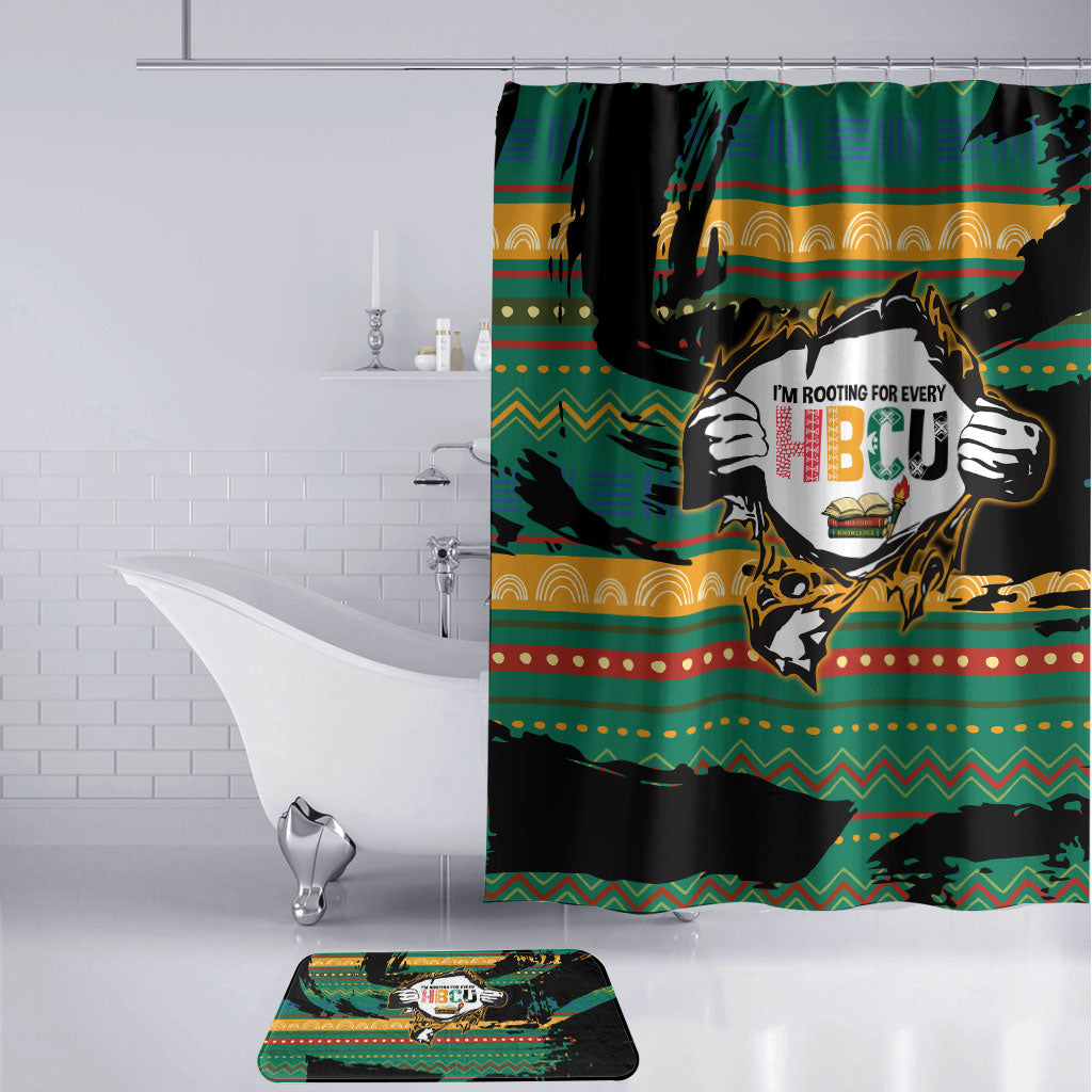 Rooting For Every HBCU Bathroom Set Pan African Kente Pattern - History And Knowledge Torch
