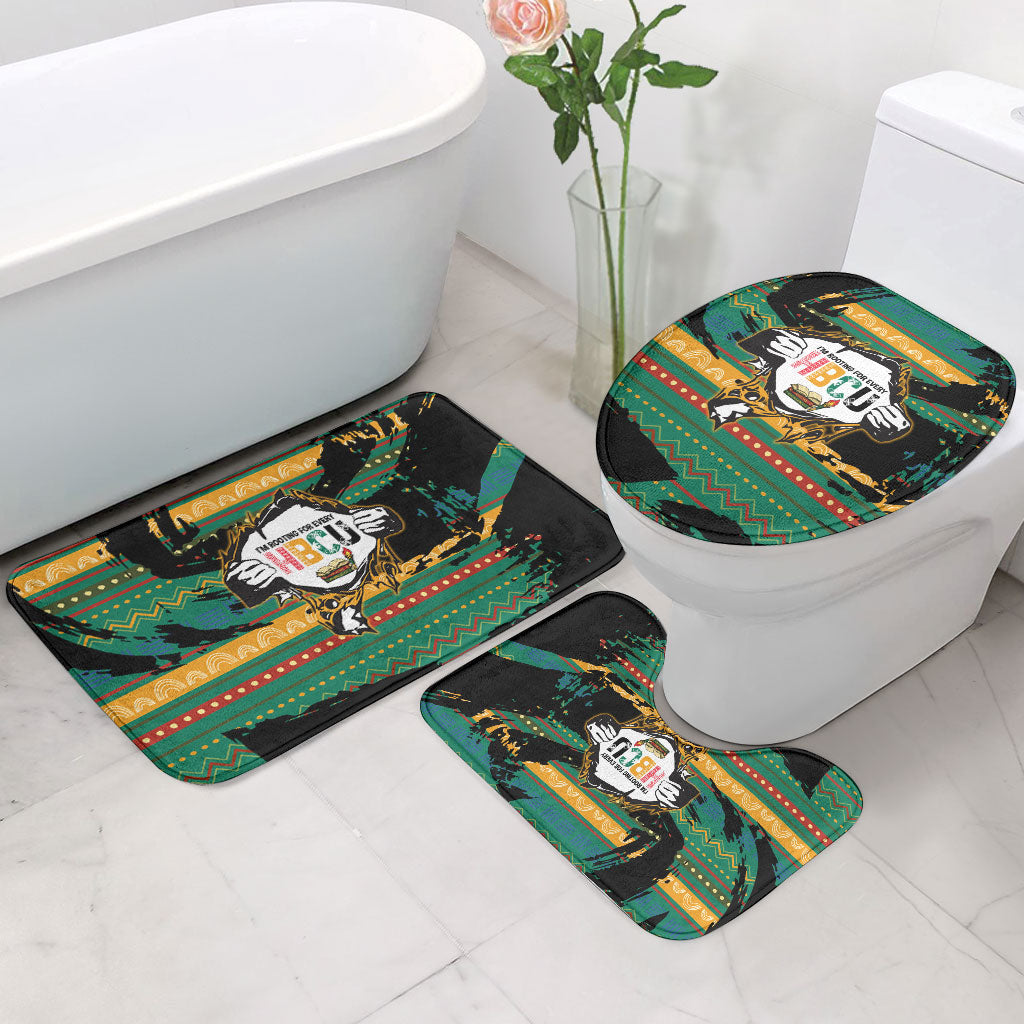 Rooting For Every HBCU Bathroom Set Pan African Kente Pattern - History And Knowledge Torch