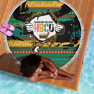 Rooting For Every HBCU Beach Blanket Pan African Kente Pattern - History And Knowledge Torch