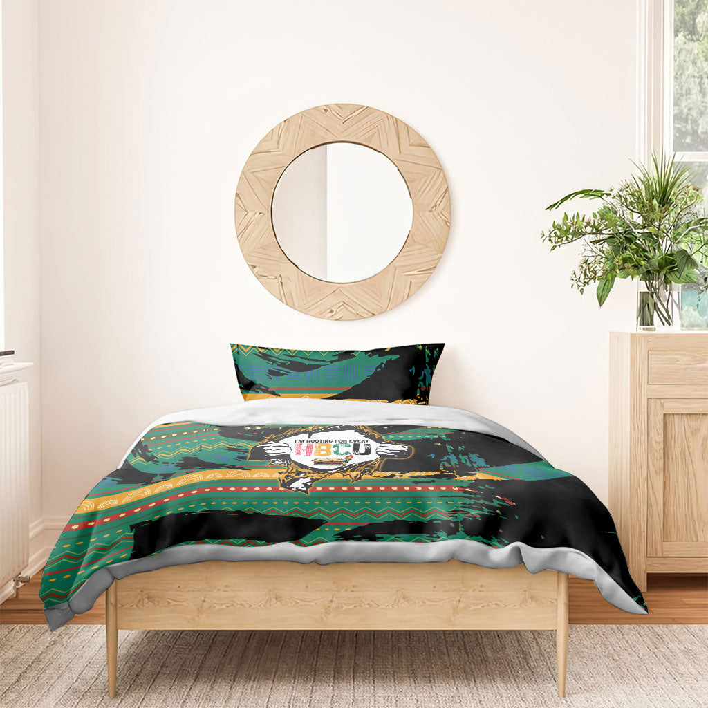 Rooting For Every HBCU Bedding Set Pan African Kente Pattern - History And Knowledge Torch