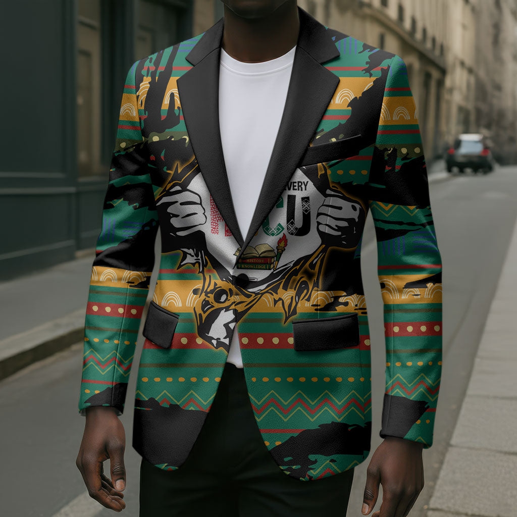 Rooting For Every HBCU Blazer Pan African Kente Pattern - History And Knowledge Torch