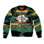 Rooting For Every HBCU Bomber Jacket Pan African Kente Pattern - History And Knowledge Torch