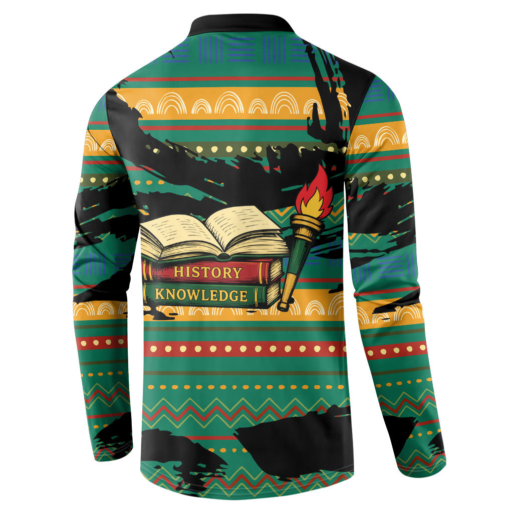 Rooting For Every HBCU Button Sweatshirt Pan African Kente Pattern - History And Knowledge Torch